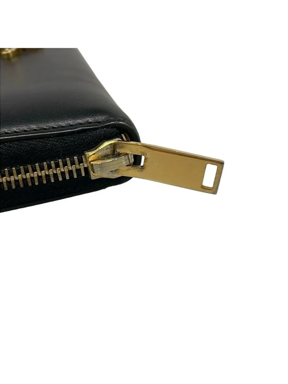 Saint Laurent Paris Wallet Black Zip Around Leather - Picture 10 of 13